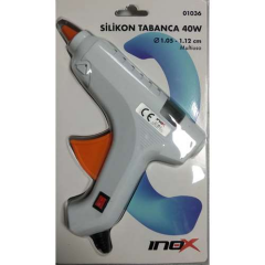 INOX SİLİKON TABANCASI BÜYÜK BOY 40W 01036