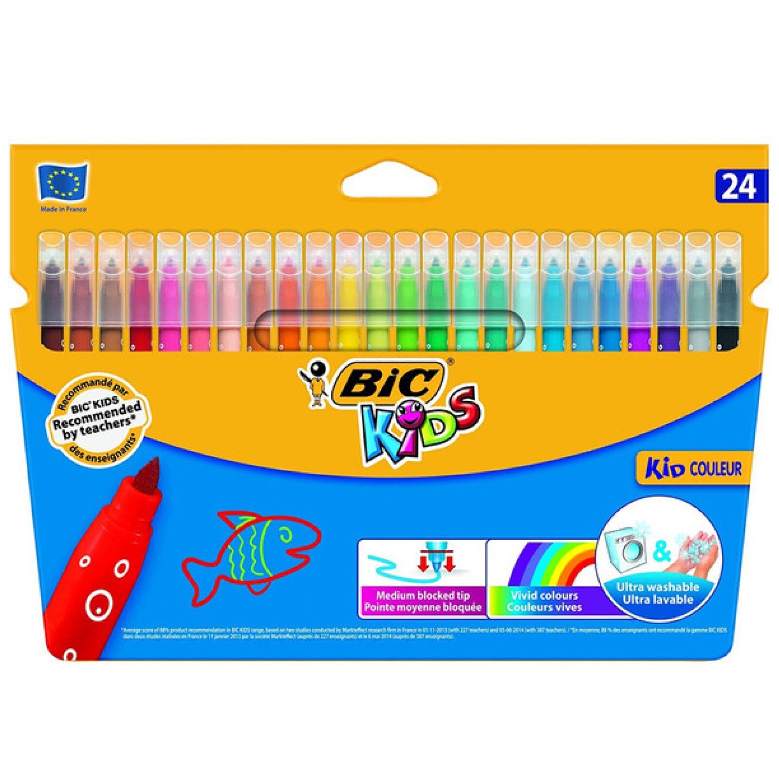 BİC KEÇELİ KALEM 24 RENK KİDS COULEUR