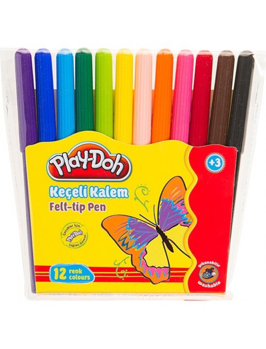 PLAYDOH KEÇELİ KALEM 12 Lİ PVC 2MM