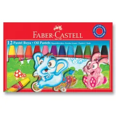 FABER CASTELL PASTEL BOYA 12 RENK REDLİNE KARTON KUTU  FABER