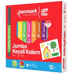 PENMARK JUMBO YIKANABİLİR KEÇELİ KALEM 12 Lİ