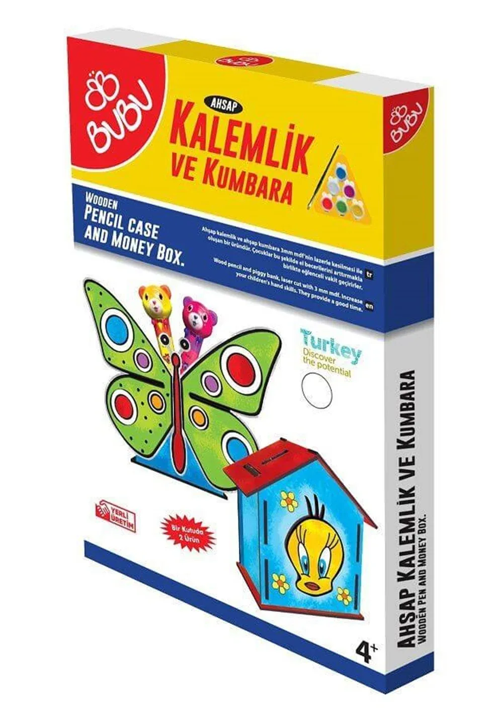 AHŞAP KALEMLİK KUMBARA